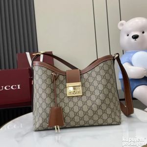 Guccci GG Padlock Supreme Premium Shoulder Bag With Dust Bag (Brown - 1149)