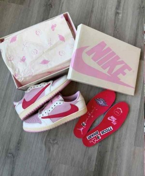 NIKkEE Air JORDAN 1 TRAVIS SCOTT TROPICAL PINK Fix 146