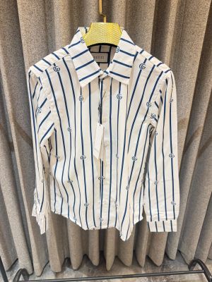GUCCCI PREMIUM WHITE MONOGRAM COTTON SHIRT