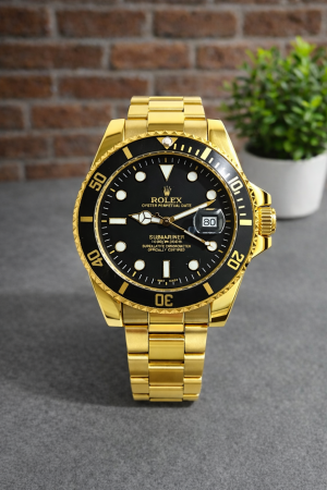 ROLEEX SUBMARINE GOLD BLACK DIAL AT291