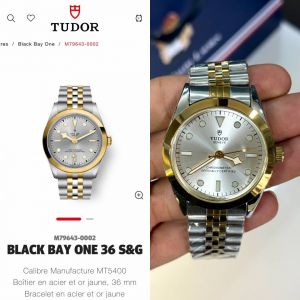 Tudor Black Bay Mens Quartz Analog Watch