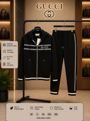 Gucc 100% Imported Fabric Very Premium Heavy Tracksuit CS434