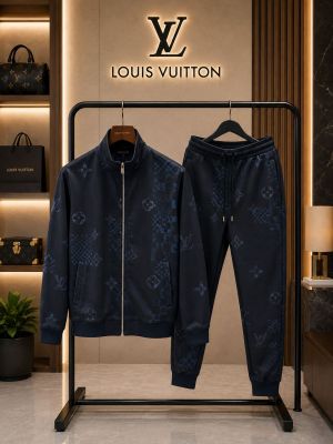 Loui Vuitton 100% Imported Fabric Very Premium Heavy Tracksuit CS434