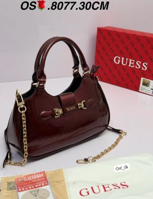 Guess Black Solid Nolana Girlfriend Shoulder Bag with Detachable Strap with box  5116