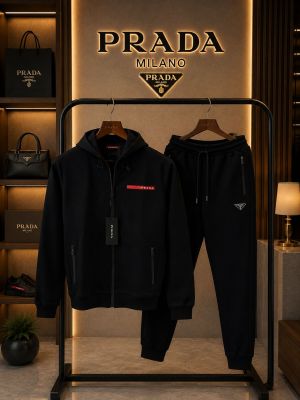 Prad Milano 100% Imported Fabric Very Premium Heavy Tracksuit CS434