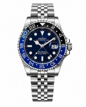 SEIKO GMT MASTER 2 SWISS MOVEMENT LIKE AUTO BUTTERFLY LOCK