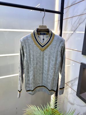 Ralp_Lauren Grey Imported knitted Super Premium Pullovers F2261-GY