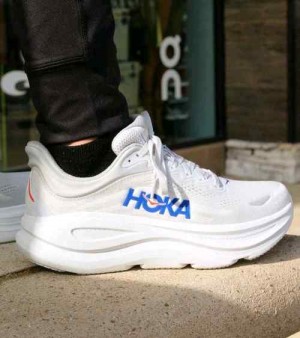 Hoka Bondi 9 White Cosmic Grey 1276