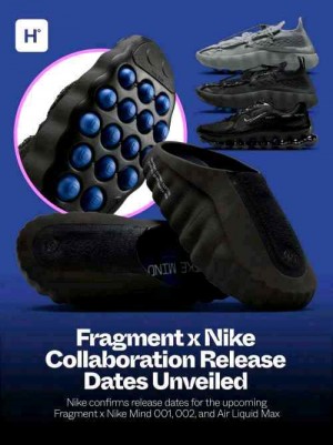 Nikee Mind 001 x Fragment Black Fix