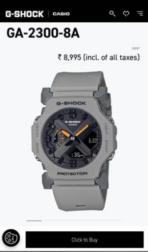 G Shock Ga2300