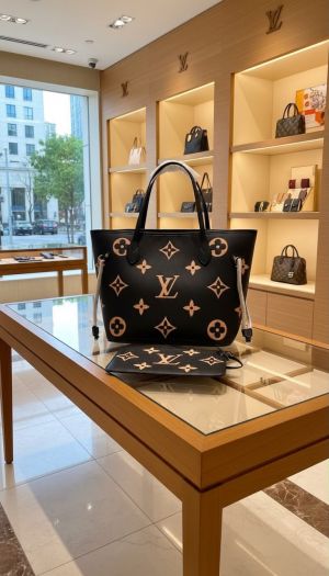 Louuis_Vuitton Neverfull MM Quartz Monogram Empreinte leather featuring a matching zip pouch Bag with Double Box premium quality