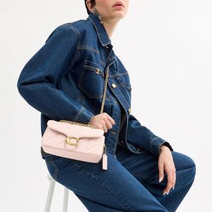 Coacch tabby pillow quilted shoulder bag with og box(95900-pink)