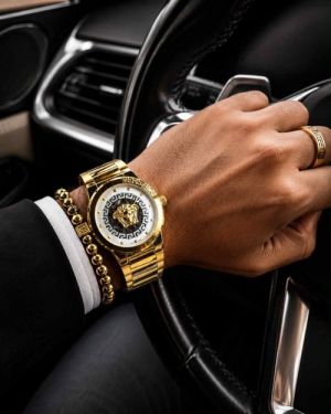 Versace Gold White Dial
