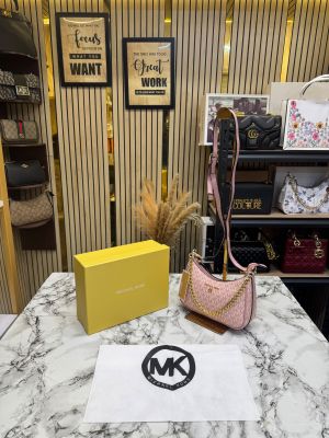 Michael Kor Charm Shoulder Bag With Box And Dust Bag (Pink)