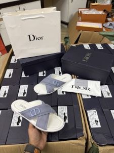 Dioor CD Crisscross Mens White Sandal