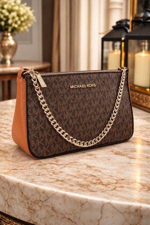 Michael Kor Jet Set Charm Small Logo Pochette Bag Box Dust Bag 5195