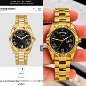 Gues S Day Date Men Gold Black