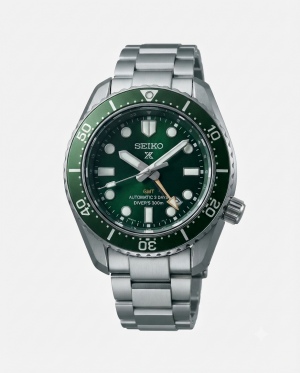 Seiko Prospex 1968 Heritage GMT Silver Green Dial 