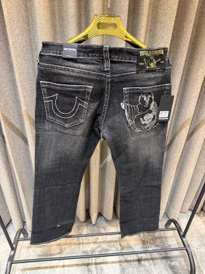 TRUE RELIGION GREY PREMIUM EBROIDER STRETCH DENIM