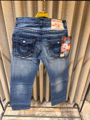 TRUE RELIGION BLUE PREMIUM EBROIDER STRETCH DENIM