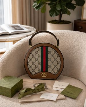 Gucc ophidia gg round slingbag with og box 6576