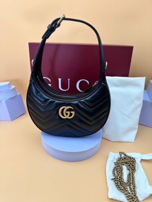 Gucc GG Marmont Half-Moon With Og Magnet Box Packing-838463