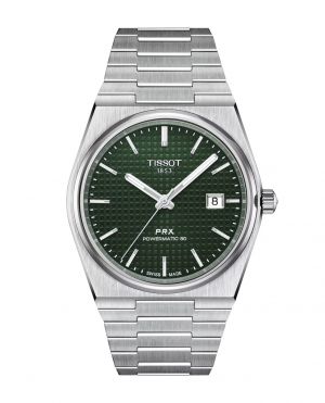 Tissort Prx 1853 Silver Green Checks Dial 