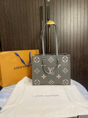 louiis vuitton onthego mm monogram empreinte giant with carry bag & dust cover 1005
