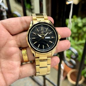 Roleex Gold Black Day-Date