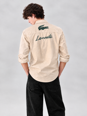 Lacostx-e IMPORTED STORE ARTICLE SHIRT WHITE