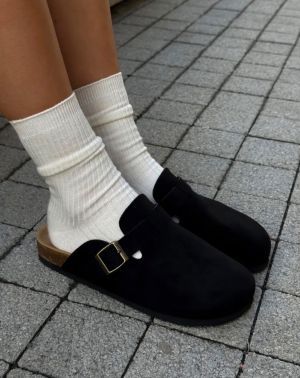 WMNS Birkenstock Boston Suede Black