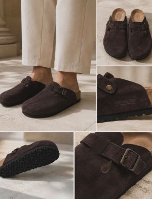 WMNS Birkenstock Boston Suede Brown