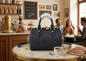 louiis Vuitton Nano Speedy Monogram Canvas Bag Coffee With OG Box & Dust cover