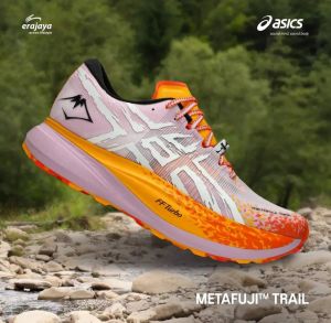 Asiccss Metafuji Trail Shoes Purple Orannge  