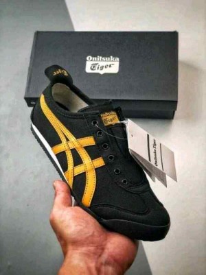 onitsukkaa tiger Mexico 66 Slip On Black Yellow fix