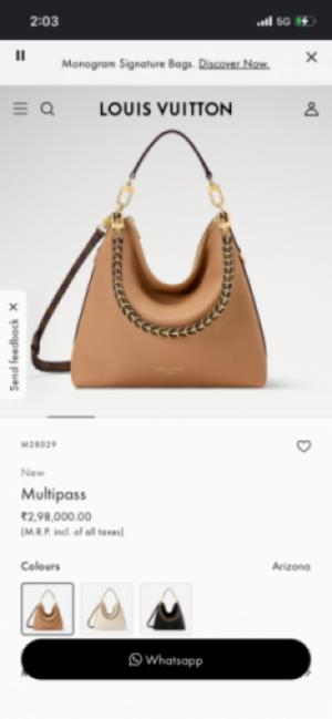 Louis vuitton M29094 Multipass with double box 885