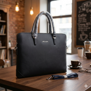 Prada Laptop Bag with Dust Cover premium quality