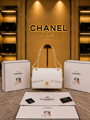 Chanel Paris Jumbo big size lather QUALITY Inner Branding with box Bill 5113