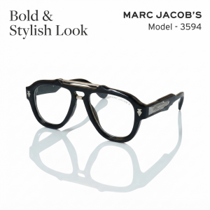 MARC JACOBS 3594 SHINNY BLACK PLANO EXCLUSIVE DESIGN SHOWROOM TOP MOST SELLING MODEL 