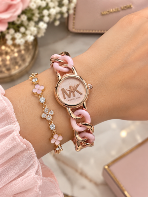 Michael l Kors Runway Rosegold Pink