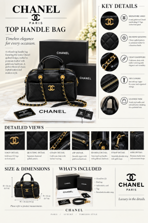 CHANEEL BLACK PREMIUM BAG WITH OG BOX PACKING