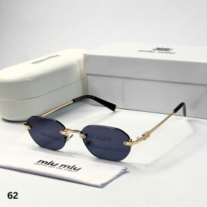 Miu miu 62 gold black