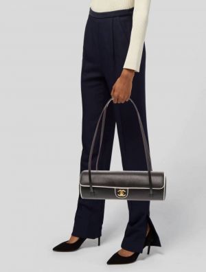 Chanel 2026 Large Preppy Bowling Bag with box 1012