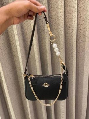 coac Nolita shoulder bag with pearl charm with box etc...983