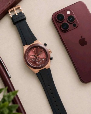 MOVADO BURGUNDY F1008