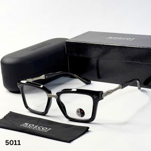 Moscot 5011 black silver plano