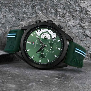 Tommy_ Hilfiger Casual Green Chronograph Premium AAA F405
