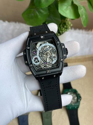 Hublot Bigbang Square Full Black Leather Belt AT519