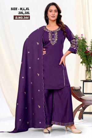 Heavy Bombay Silk Short Kurti with Divided Palazzo & Dupatta  Embroidery & Handwork  Sizes M3XL  Premium Ethnic Set for Women