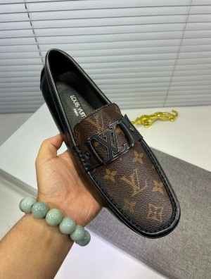 LV_PREMIUM BROWN  LOAFER Mens Shoe